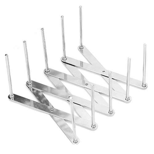 Adjustable Telescopic Stainless Steel Dish Drying Rack, Slip-Resistant, 13cm 1