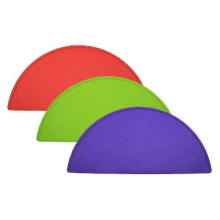 3pcs Silicone Pet Food Mat Waterproof, Non-slip, Prevent Spills, Easy-to-clean Flexible Placemat for Pet