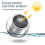 2 Pack Floating Solar Pool Light Led Lighting Automatic Color Changing Waterproof Ball Solar Lamp for Garden Pond, Pool, Pond 4