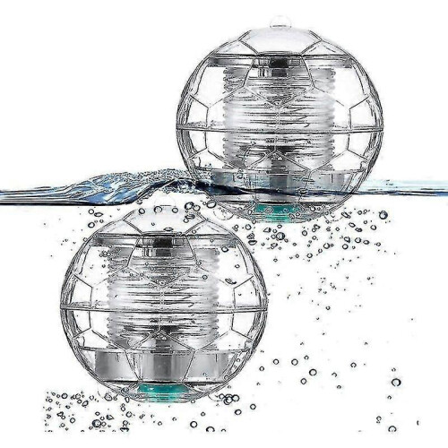2 Pack Floating Solar Pool Light Led Lighting Automatic Color Changing Waterproof Ball Solar Lamp for Garden Pond, Pool, Pond