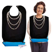 Adult Bibs for Elderly Washable, Clothing Protectors Waterproof And Reusable Adult Bib for Eating Adult Bibs for Women