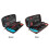 (Black) Storage Box Fit For Nintendo Switch, Dual Zippers Rugged Handle Game Console 4
