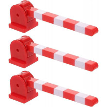 3Pcs Street Road Signs Playset Roadblock Traffic Signs Playset Roadblock Toy Road Signs for Children Play