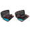 (Red) Storage Box Fit For Nintendo Switch, Dual Zippers Rugged Handle Game Console 4