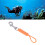 Multifunctional Diving Lanyard for Underwater Cameras Orange 36g 16