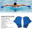 Fingerless Webbed Aqua Gloves Neoprene Blue Water Resistance M 4