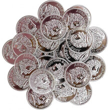100pcs Pirate Coins, Kids Pirate Gold Coins Fake Treasure Chest Coins Pirates Gold Coins Props Game Funny Playing Toys