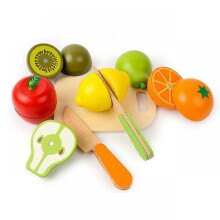 (fruit) Girl Magnetic Cut Fruit Toy Wooden Simulation Pretend Play House Cut Vegetable Cooking Game Set Child Enlightenment Fun Toy Gift