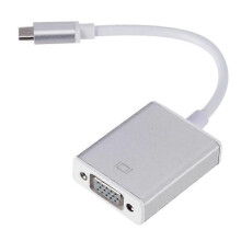 1pc (silver Grey) Usb3.1 To Vgai To Usb To Vga Macbook To Tv