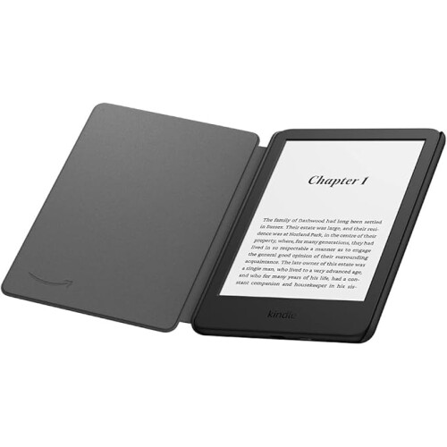 Amazon Amazon Kindle Case, Thin and Lightweight, Foldable Protective Cover - Fabric Black 2