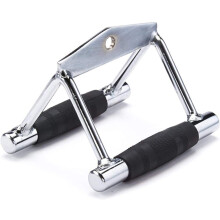 V-Shaped Press-Down Bar Portable With Rubber Grips For Home Gym Cable Machine Compatible Durable Non-Slip