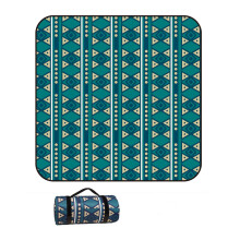 Ethnic Picnic Blanket Extra Large Outdoor Beach Mat For Picnic Camping Travel With Carry Handle