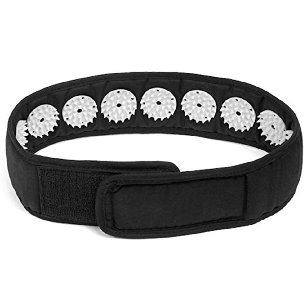 Black Acupressure Wrap Headband Neck Massage, Acupuncture Massage Belt, Muscle Stress Relief,