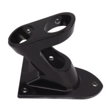 Heavy Duty Aluminum Flag Pole Holder Bracket Black for Outdoor Use
