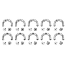 10 Set U Rings Metal Buckle Handbag Connector Bag