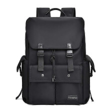 14 Inch Laptop Backpack. Drawstring Anti-theft Waterproof Tech Backpack with Laptop Compartment, Black 30L