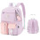 (Purple) Student Backpack - School, Travel, or Work Bookbag with Large Compartment 2