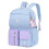 (Blue) Student Backpack - School, Travel, or Work Bookbag with Large Compartment 1