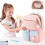 (Blue) Student Backpack - School, Travel, or Work Bookbag with Large Compartment 4