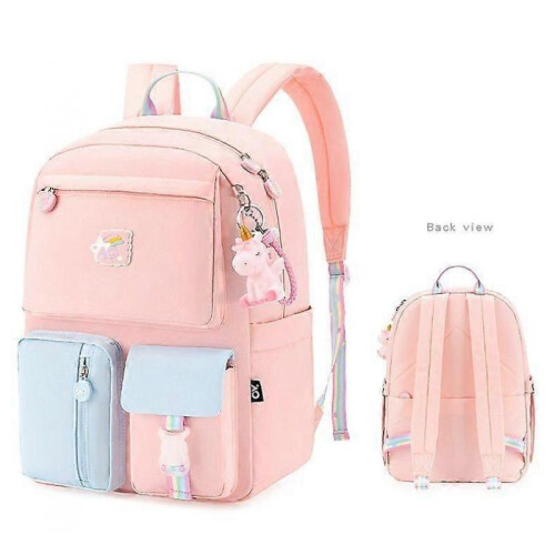 (Blue) Student Backpack - School, Travel, or Work Bookbag with Large Compartment 2