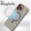 (for iPhone 15 Pro) Black Luxury Magnetic Clear Phone Case for iPhone 6