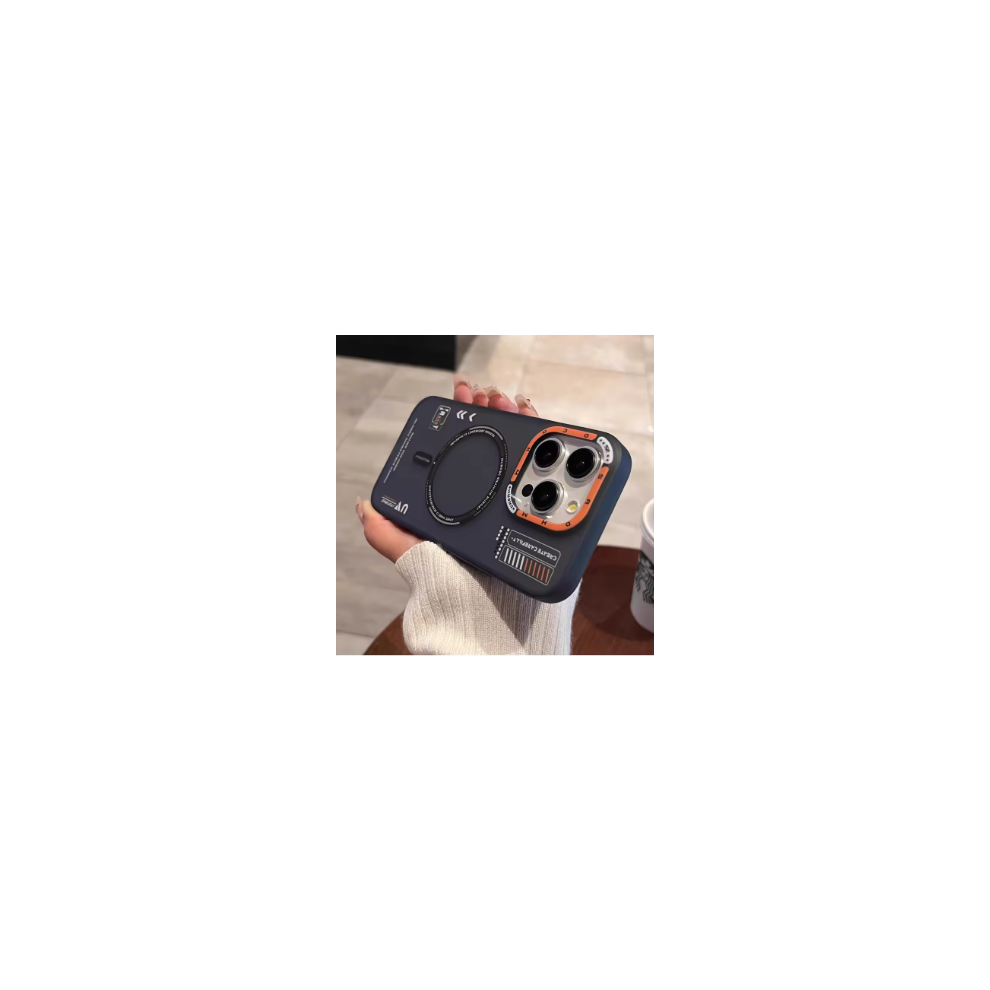 (For Iphone 17 Air) Luxury Magnetic Clear Phone Case For Iphone Black 5051140549688