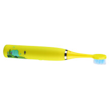 Kinder-Elektro-Zahnbürste, 4 Gänge, 8 Bürstenköpfe, USB-Ladung, Kinder-Elektrozahnbürste, Gelb