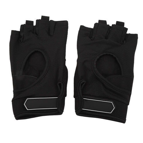 Women's Breathable Workout Gloves, Non-Slip, Black, Size L 2