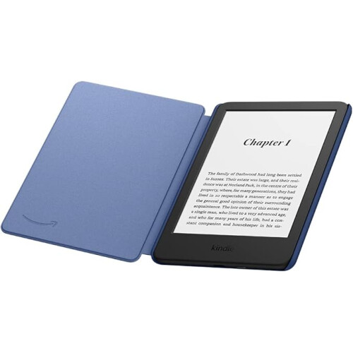 Amazon Amazon Kindle Case, Thin and Lightweight, Foldable Protective Cover - Fabric Blue 2