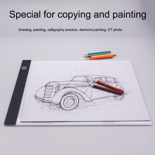 Copy Table Light Board A4/A3/A5 Compatible, LED Tracing Table, Animation Copy Table, 402 x 335 x 3.5 mm, Charging Cable 1