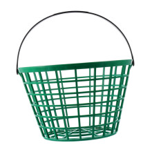 Golf Ball Basket Indoor Plastic, 22x22x22 Cm, Green, Ball Storage Container