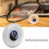 High Elasticity Resin Fiber Badminton String 200m 0.7mm White 5