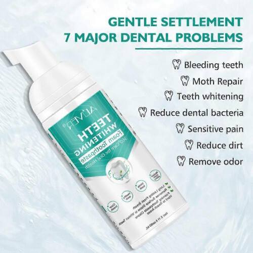 Foam Toothpaste, Fluoride Free Toothpaste, Foaming Baking Soda Toothpaste, Oral Care Toothpaste, Replacement Mouthwash, 60 ml 1