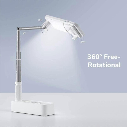 Foldable Selfie Light, Rechargebale Stand with Phone Holder And Remote Control, Multifunction Retractable Led for Live Streaming 2