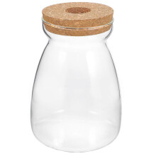 Pot de terrarium en verre pour plantes hydroponiques, récipient pour écosystème, taille L