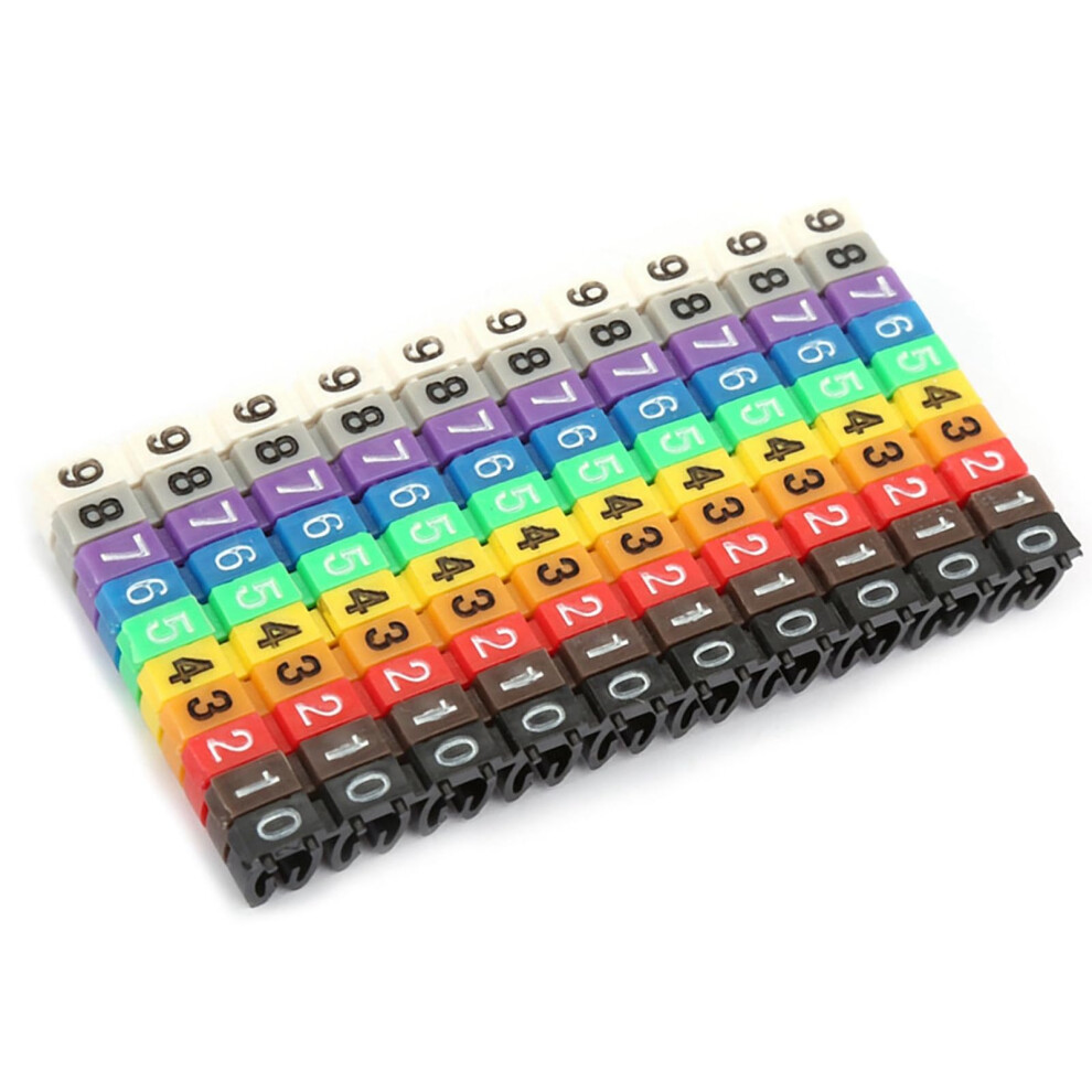 Kabellennummer-Marker-Klemmschalter Cable Number Marker Clamp Switch, Visible Color, 100Pcs, Kcm-2.5Mm 6482260465623