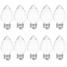 Lot de 10 petites bouteilles en plastique pour bonbons de Noël, capacité de 50 ml, pour offrir à vos
