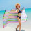 10pcs Striped Extra Large Microfibre Lightweight Beach Towel Quick Dry Travel Towel 3