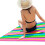 10pcs Striped Extra Large Microfibre Lightweight Beach Towel Quick Dry Travel Towel 4