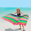 10pcs Striped Extra Large Microfibre Lightweight Beach Towel Quick Dry Travel Towel 2