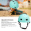 Light Green Skateboard Helmet, ABS EPS, Adjustable, 55-58cm 4