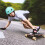 Light Green Skateboard Helmet, ABS EPS, Adjustable, 55-58cm 10