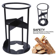 Firewood Splitter-heavy Duty Steel Manual Log Wood Splitting Wedge Cutter Black