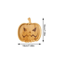 Vassoio di zucca adorabile di alta qualità, vassoio di design originale per fantasmi, vassoio di zucca