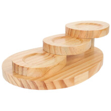Vassoio per sushi in legno giapponese, piatto per antipasti, design a gradini, vassoio per sushi