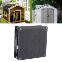 3W Monocrystalline Solar Panel Fan 12x12cm Adjustable Ventilation