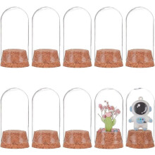 10 set di coperture a cupola in vetro decorative per vetrine, campane, terrari