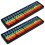 2pcs Plastic Abacus 17 Rods Abacus Plastic Beads Abacus Kids Counting Tools 2