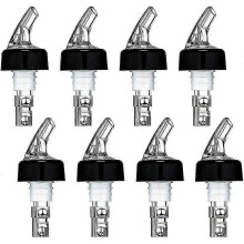 Automatic 1 Oz/ 30 Ml Measured Spout Bottle Pourer with Tail and Collar 8 Pieces