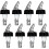 Automatic 1 Oz/ 30 Ml Measured Spout Bottle Pourer with Tail and Collar 8 Pieces 1